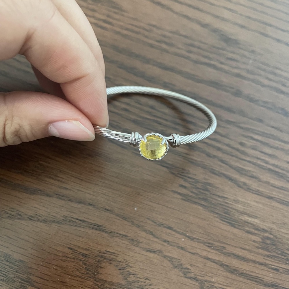 Petite Chatelaine® Bracelet in Sterling Silver with Citrine